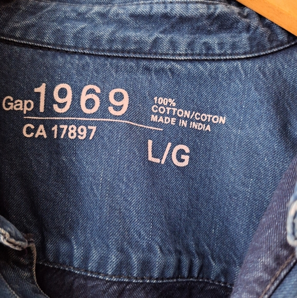 3 Gap 1969 denim jeans  shirt Snap button down - Picture 2 of 4